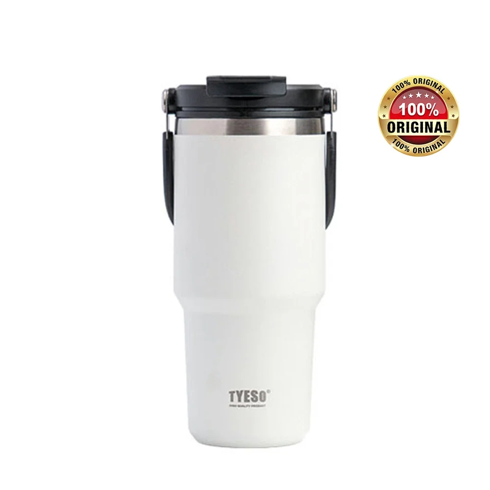 thumbnail image 1 of TYESO Thermal Cup Tumbler Thermos Bottle with Handle Straw Coffee Mug Stainless Steel Insulated Vacuum Flasks Travle Drinkware, 1 of 5