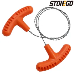 STONEGO Portable Steel Rope Chain Saw - Essential Survival Gear - Black