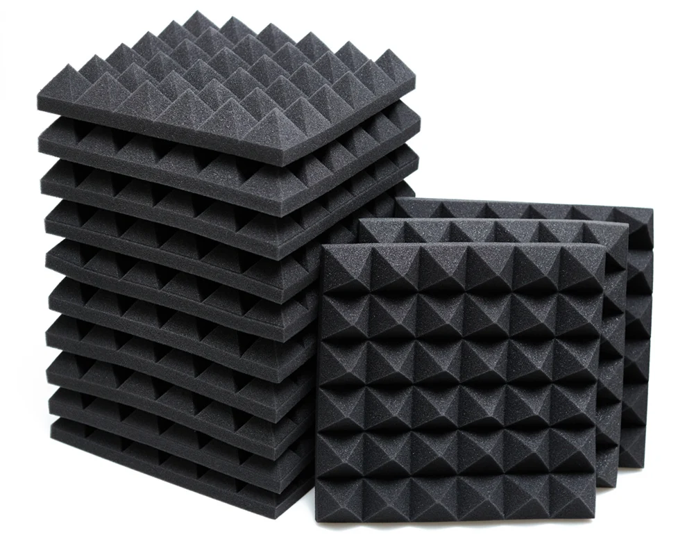 1PCS 30x30x5cm Studio Acoustic Foam Panels Sound Insulation Treatment KTV Room Wall Soundproof Foam Sponge Pad Pyramid