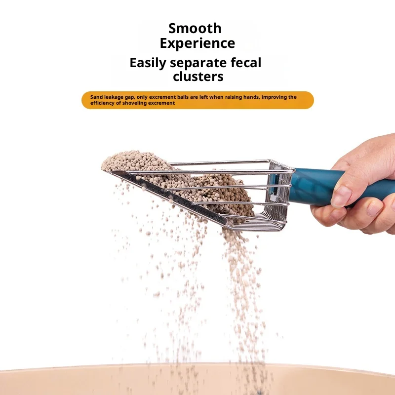 Cat Litter Scoop Set With Long Handle And Stand For Litter Box_voghion.com