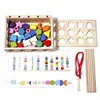 Montessori Wooden Toys Color Shape Matching Puzzle Game Box Colorful Beaded Color Cognition Educational Toys Gift For Children 6