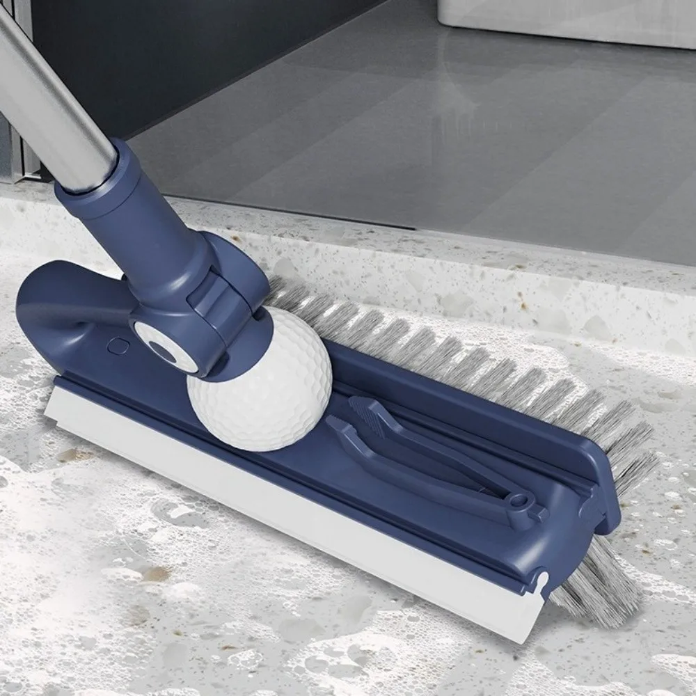 Description Picture 3 of itemHandheld Floor Cleaning Brush Double-Layer Detachable Head Stainless Steel Brush Adjustable Deep Cleaning Scrapers Brush
