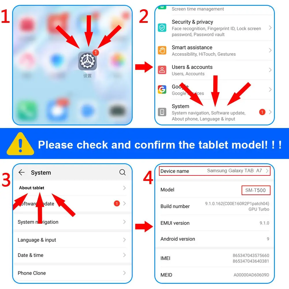 For Samsung Galaxy TabA 9.7 in SM-T550 T551 T555 P550 P555 Screen Protective Film Anti-Scratch 9H Hardness Tablet Tempered Glass 2