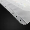 TETP 10pcs A5/A6/A7 Plastic Zipper Bags Pockets DIY Hand Account Collect Storage For Ring Notebook Binder Thicken Resealable 4