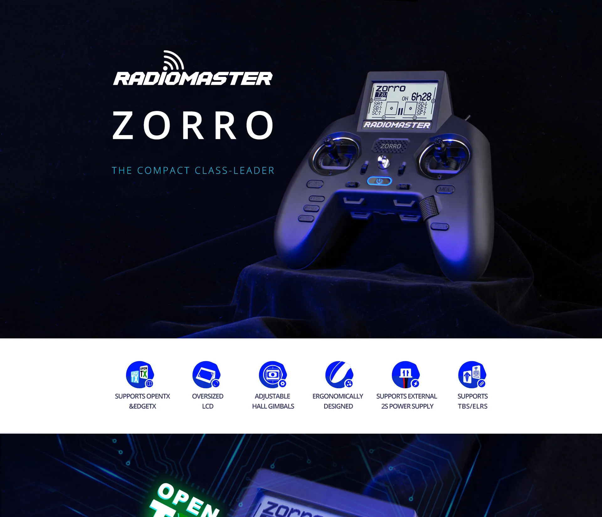 New RadioMaster ZORRO High-Frequency Hall Handle Radio Control Multi-protocol JP4in1 CC2500 ELRS Starter Set 17 RAdiOMASTER zorro M EZEU ON 6h