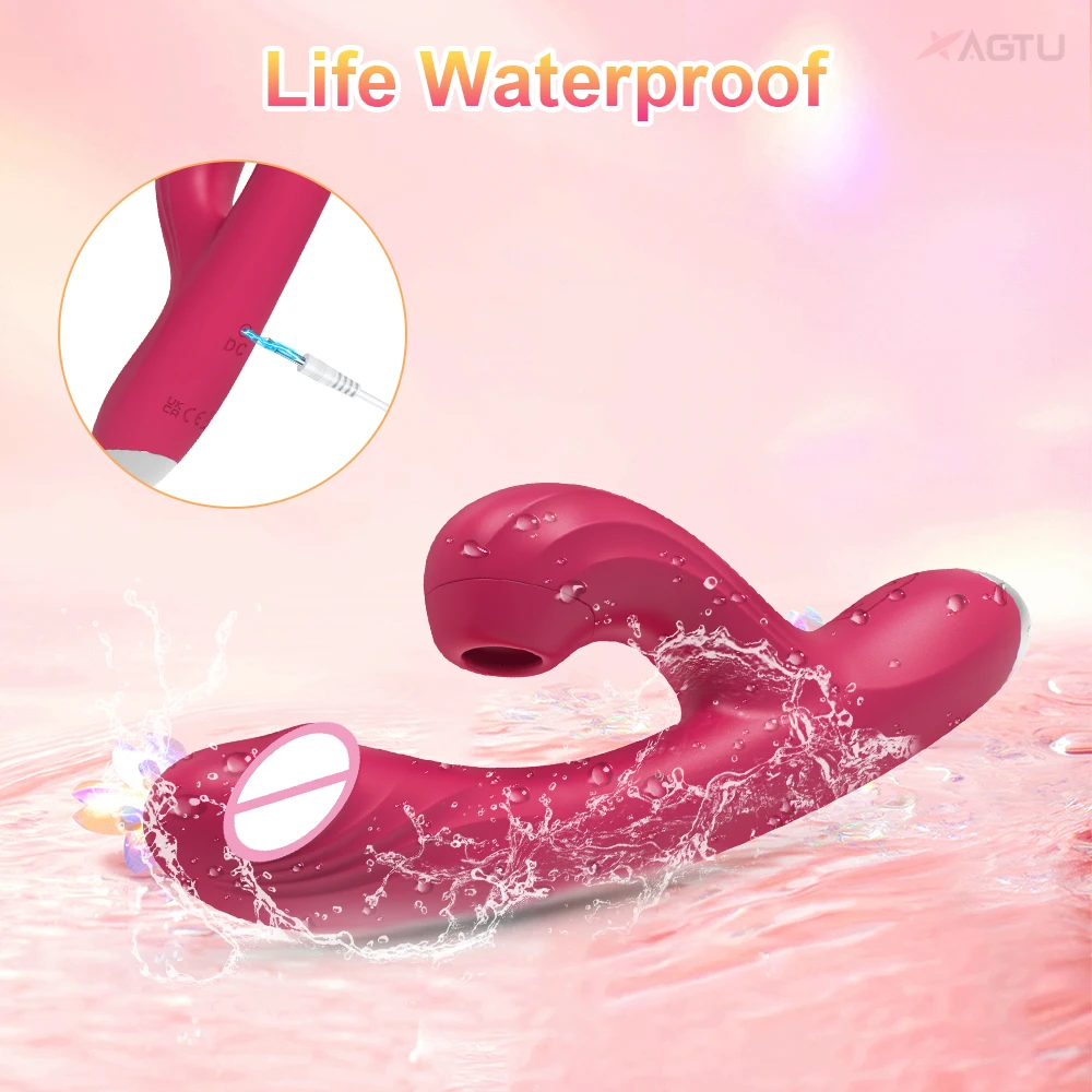 Vibrator für kraftvolle Frauen Vakuum Klitoris Stimulator Clit Sucker 2 in 1 G Spot Heizung Dildo weibliche Sex Heatg_voghion.com