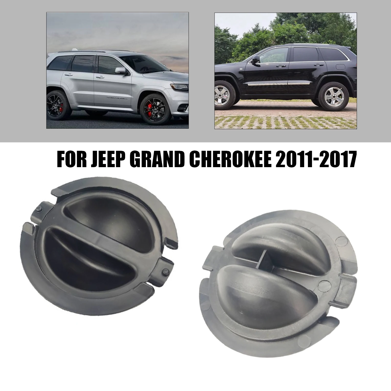 

Cover Front Laf Plate Lining Plate Fog Lamp Observation Port For Jeep 2011-2017 Grand Cherokee Large Cutting Mud Retaining Cap