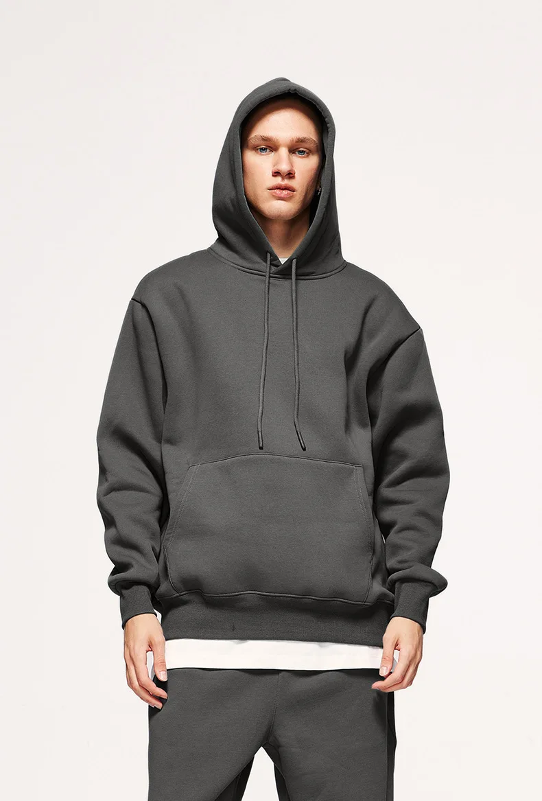Basic Men Women 2Pcs Sets Sweatshirt Hoodies Pants Male Gyms Fitness Tops Joggers Sportswear Tracksuits