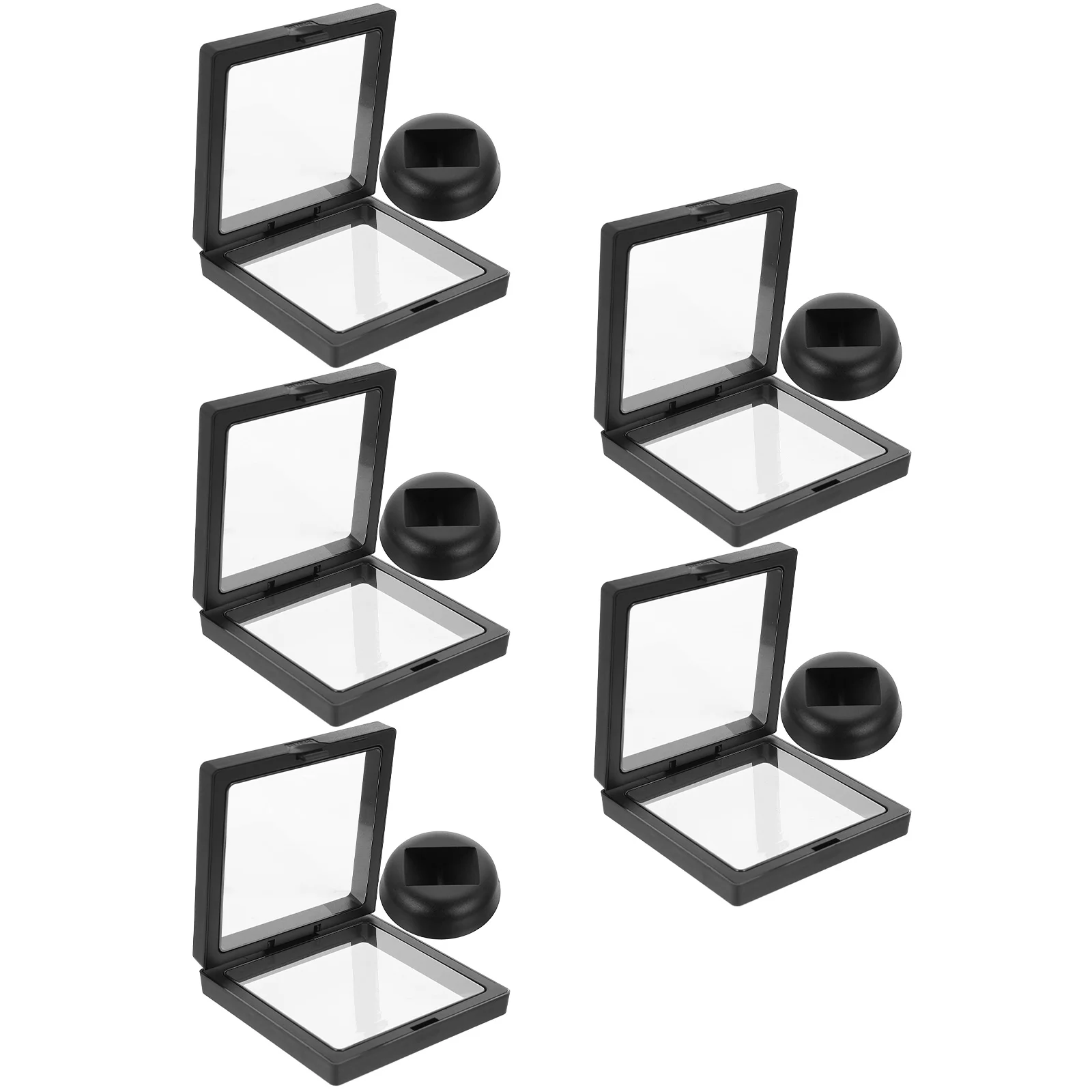 

5 Pcs Showcase Earring Holders Jewelry Showing Inner Membrane Material: Pet Film Display Stands