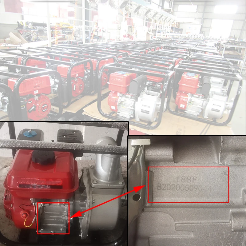Description Picture 2 of itemThe gasoline generator starts the pull plate 188F/190F/192F GX390/GX420/5-8KW gasoline pump, micro plow, car wash fuel engine