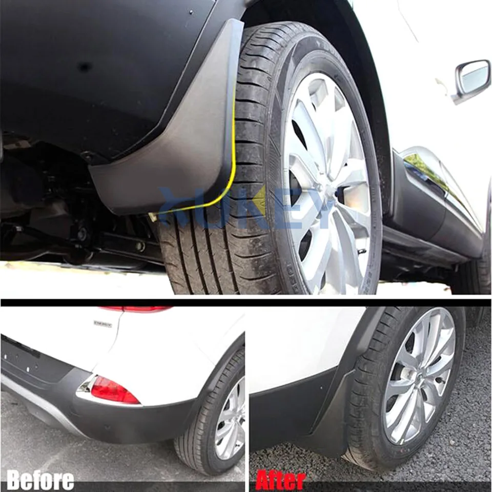 EZURI Car Front Rear Mud Flaps For Renault Kadjar 2015 2016 2017 2018 2019 2020, 4pcs Splash Guards Auto Fender Exterior Protective Styling - View #5