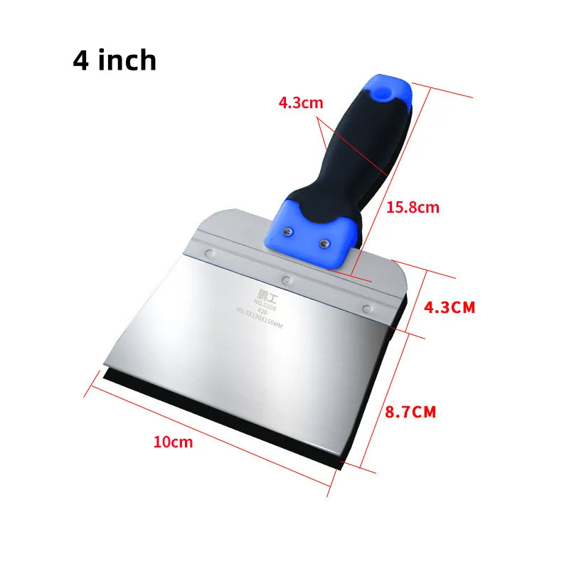 Couteau à Mastic En Acier Inoxydable, Spatule à Arc, Outil Manuel