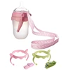 2 Pack Baby Bottle Holder Feeding Bottles for Comotomo Easy Cleaning 2 Count (Pink/Green) Easy Grip Dropshipping 1