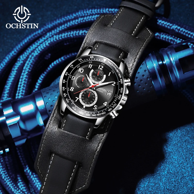 Ochstin's New Simple and Comfortable Wind Multi functional Quartz Movement Craftsmanship Series 2024 Men's Quartz Watch