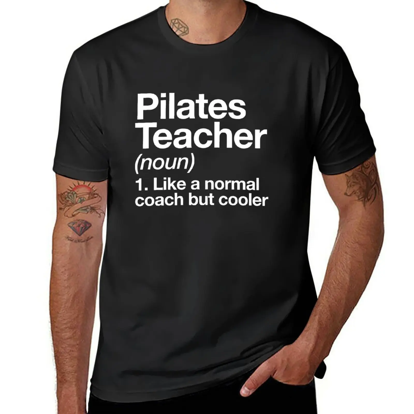

New Pilates Teacher Funny Definition Trainer Gift Design T-Shirt tops hippie clothes fruit of the loom mens t shirts