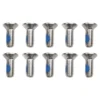 8pcs Snowboard Fixed Screw M6 Skis Binding Washer Snowboard Fixed Screw Anti-Slip Feature Accessories 3