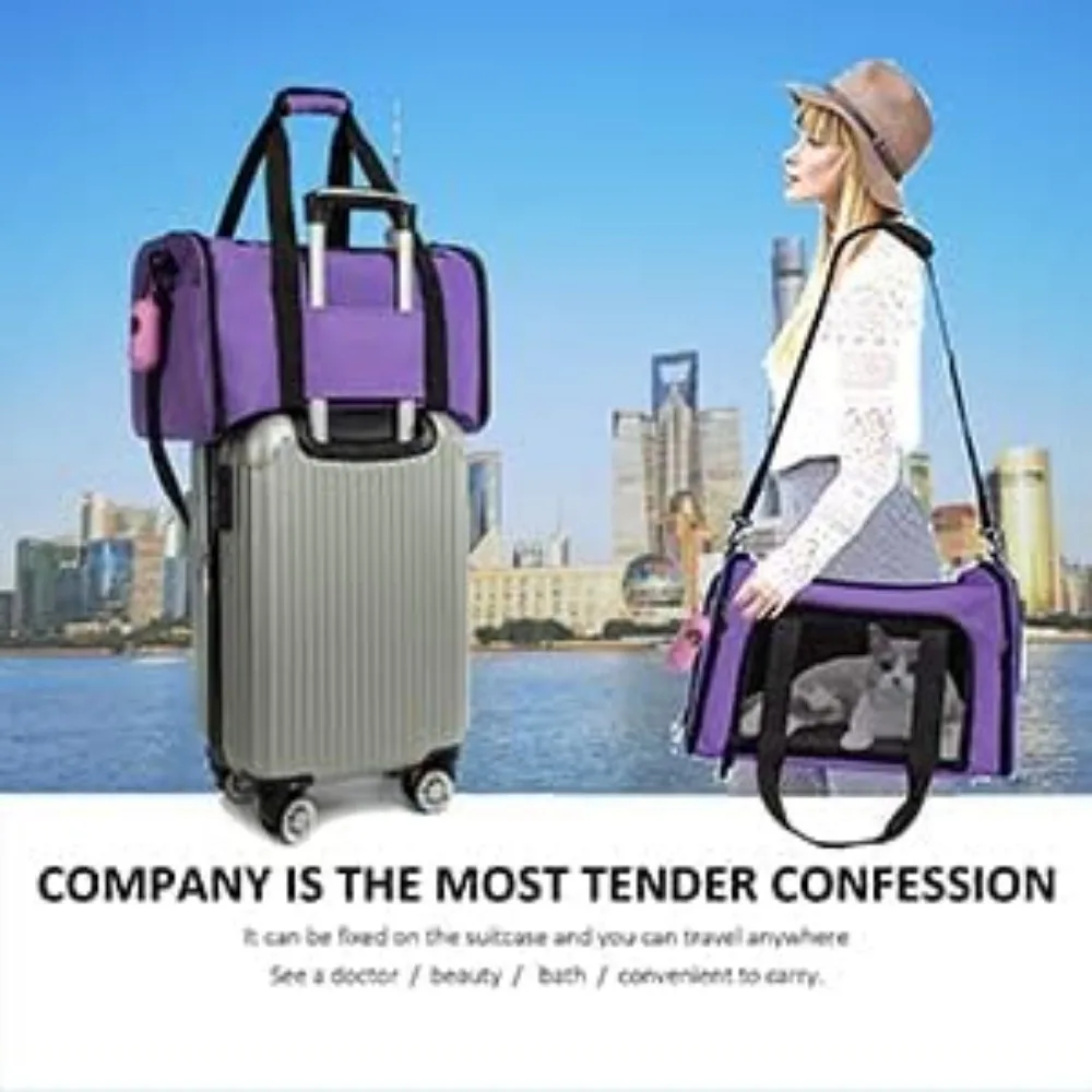 

Cat Carrier Dog Carrier Pet Carrier Cat Bags for Small Medium Cats Dogs Puppies of 15 Lbs