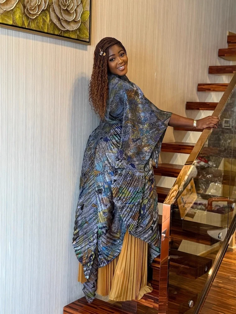 Wmstar Two Pieces Set Women Wholesale 2025 New Fashionable Stylish Design Sense Printed Skirt Irregular European American