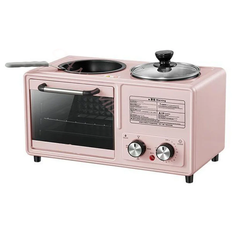 Multifunctional Electric Oven Household Breakfast Machine Bread Pizza Breakfast Machine Toaster Frying Pan Kitchen Tools 5