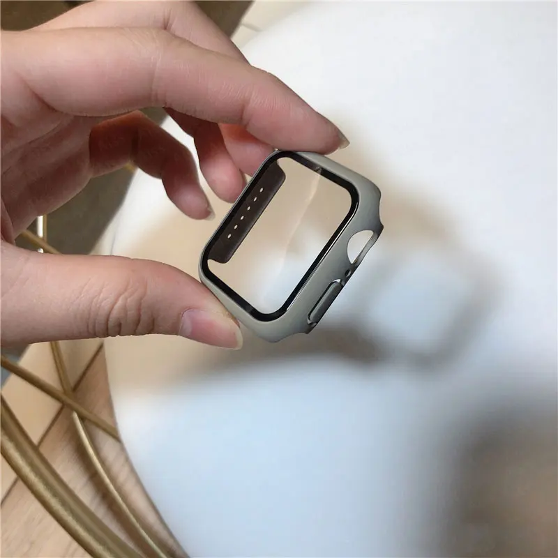 Premium Screen Protector Case - Durable Glass Cover for Apple Watch Accessories