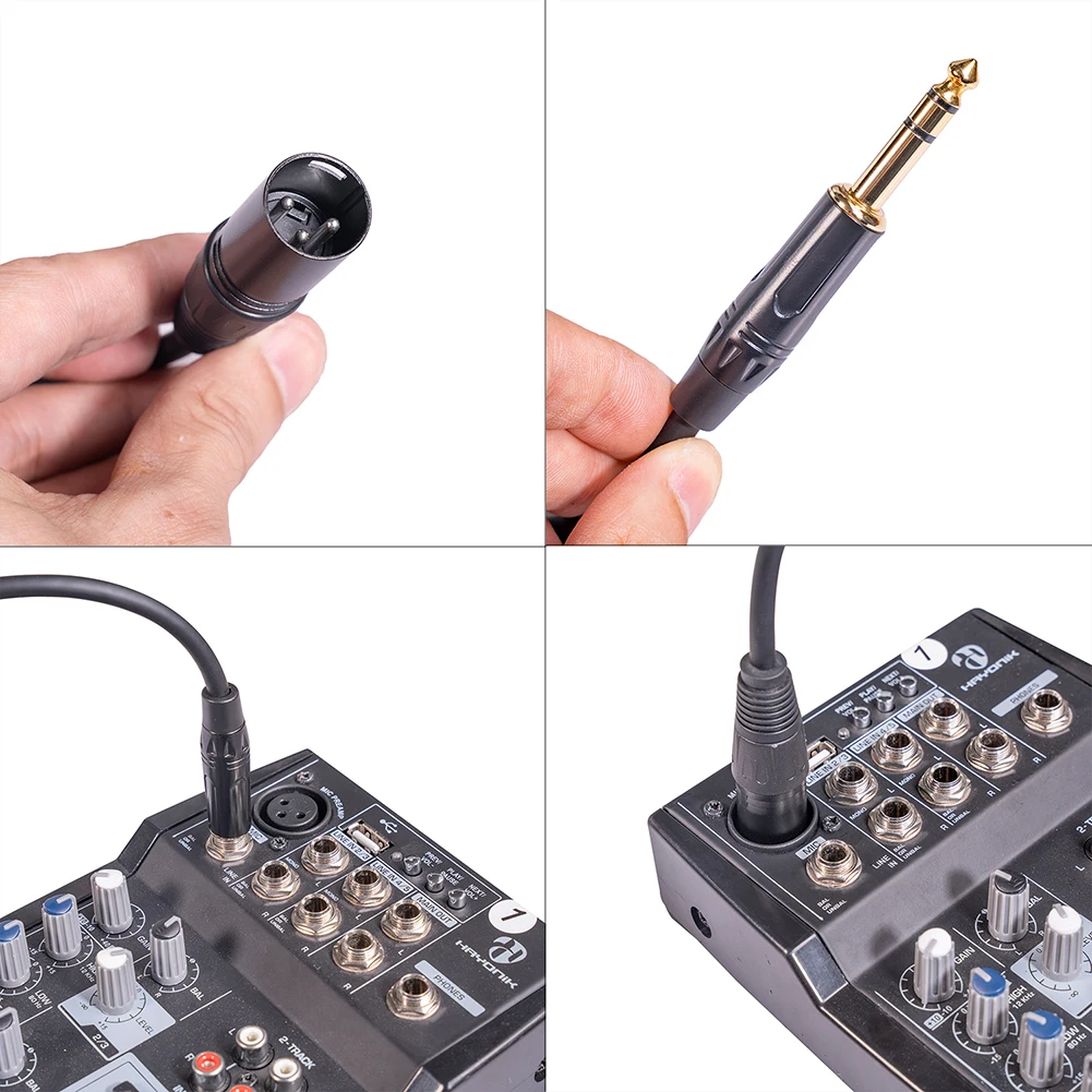XLR  6.35  ĿͿ 1/4mm 6.35 ġ 뷱 ̺, ũ ̺ XLR ݵ  ǵ, ũ Ŀ 