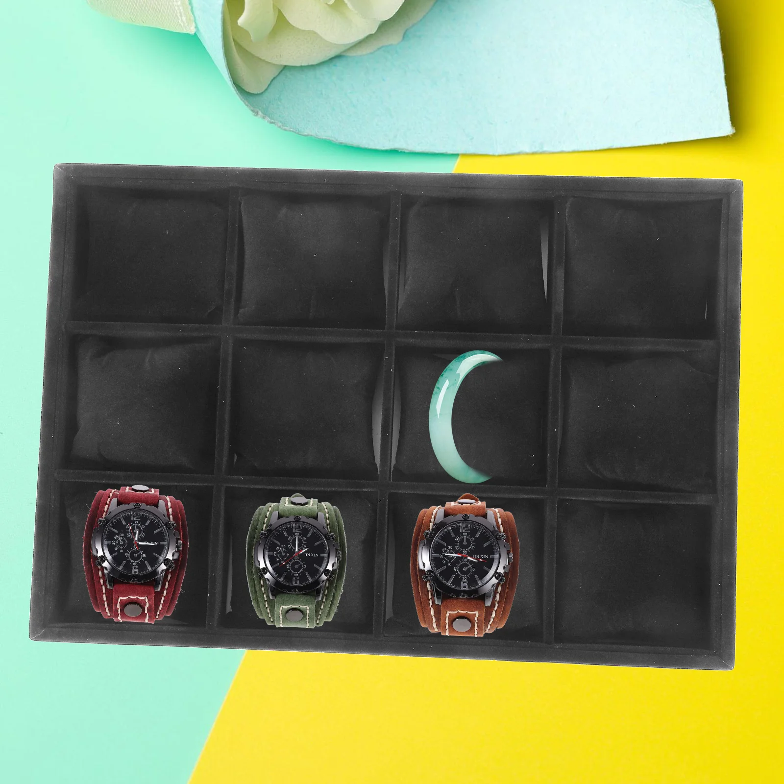 

Display Shelves Watch Plate Organizer Bracelet Holder Accessories Jewelry Bangle Tray
