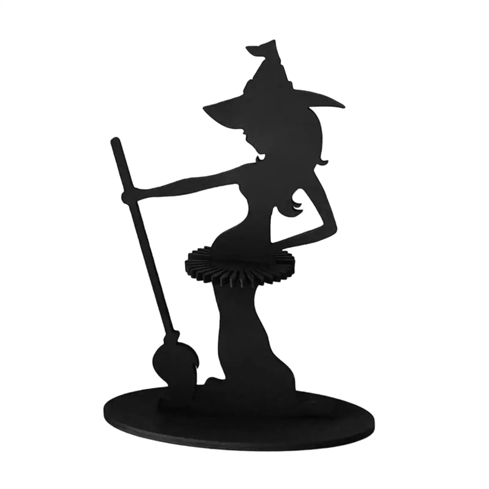 Napkin Rack Stand Wooden Witch Figure Napkin Holder for Kitchen Bar Home