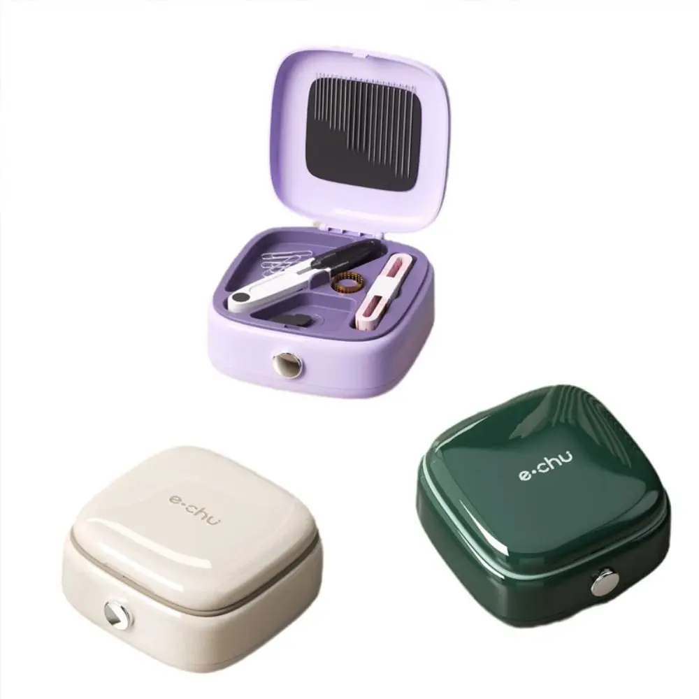 Portable Magnetic Sewing Box Set Hand Sewing Tools Storage Household Box Durable Split baffle Small sewing accessories,sewing storage box,sewing kit