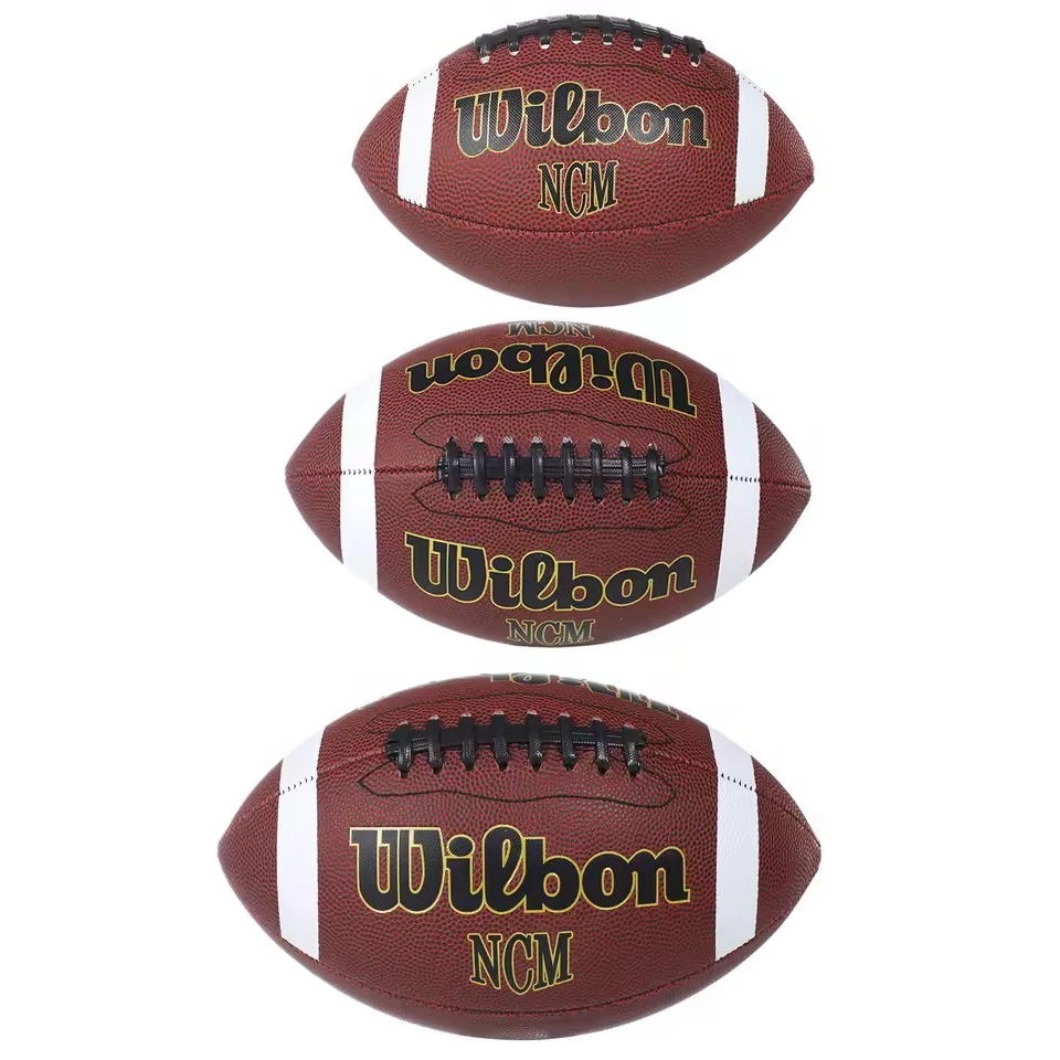 1 Pcs American Football Standard Rugby Ball for American Football Training Game Size 3 Size 6 Size 9 view 2
