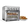 Air Fryer + Convection Toaster Oven by 7-1 Oven with Bake, Grill, Broil & Warm Options, Stainless Steel, TOA-60 3