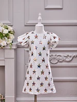 Girl Ombre Pastel Gradient Shimmer Sparkle Star Sequin Birthday Dress【Glaxy Star】 1
