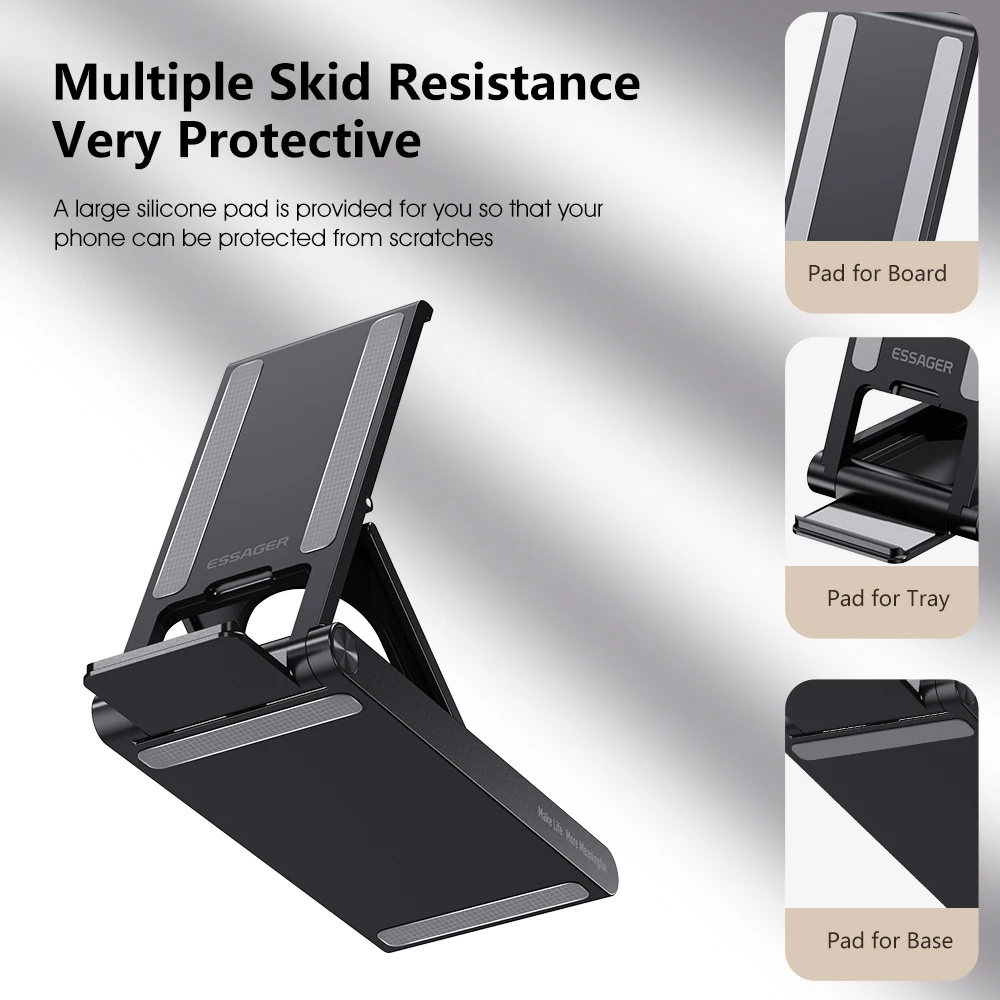 Essager Foldable Desktop Holder Portable Mini Moblie Phone Stand For iphone14 13 Pro Max iPad Xiaomi Desk Bracket Portable Stand