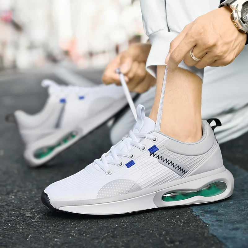 

Кроссовки мужские с воздушной подушкой, Спортивная Удобная Повседневная теннисная обувь, Вулканизированная подошва, модные