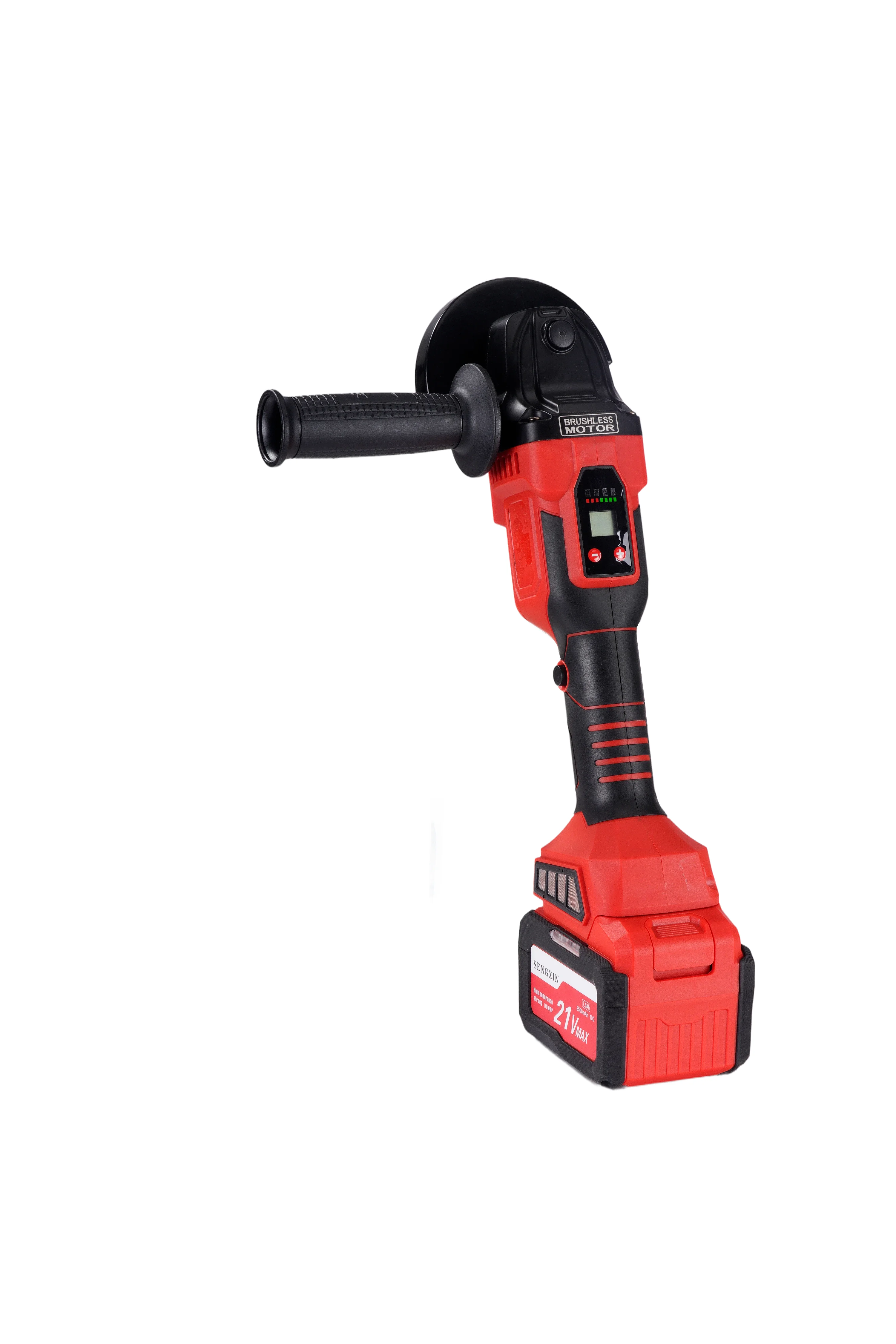 21V 800W Lithium-Ion Brushless Industrial & DIY Grade Digital Display Speed Control Cordless Angle Grinder Tool Trigger Switch