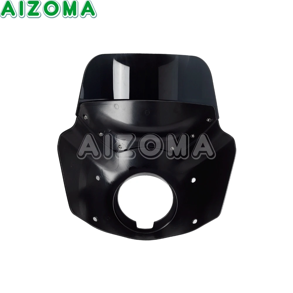 Motorcycle Front Mask 12 inch Windshield Windscreen 5 3/4" Headlight Fairing For Harley Sporster XL XLH 883 1200 1100 1986-2015