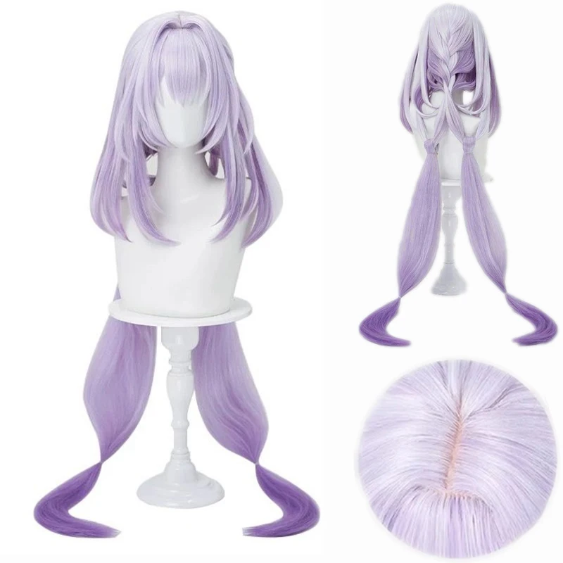 New Castorice Cosplay Synthetic Wig Halloween Christmas Role Playing Party Comic Exhibition Game Honkai Star Rail Long Ponytails