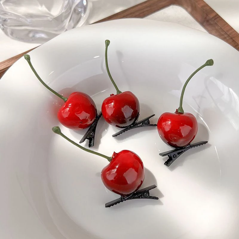 2PCS Fashion Cherry Hair Clip 1