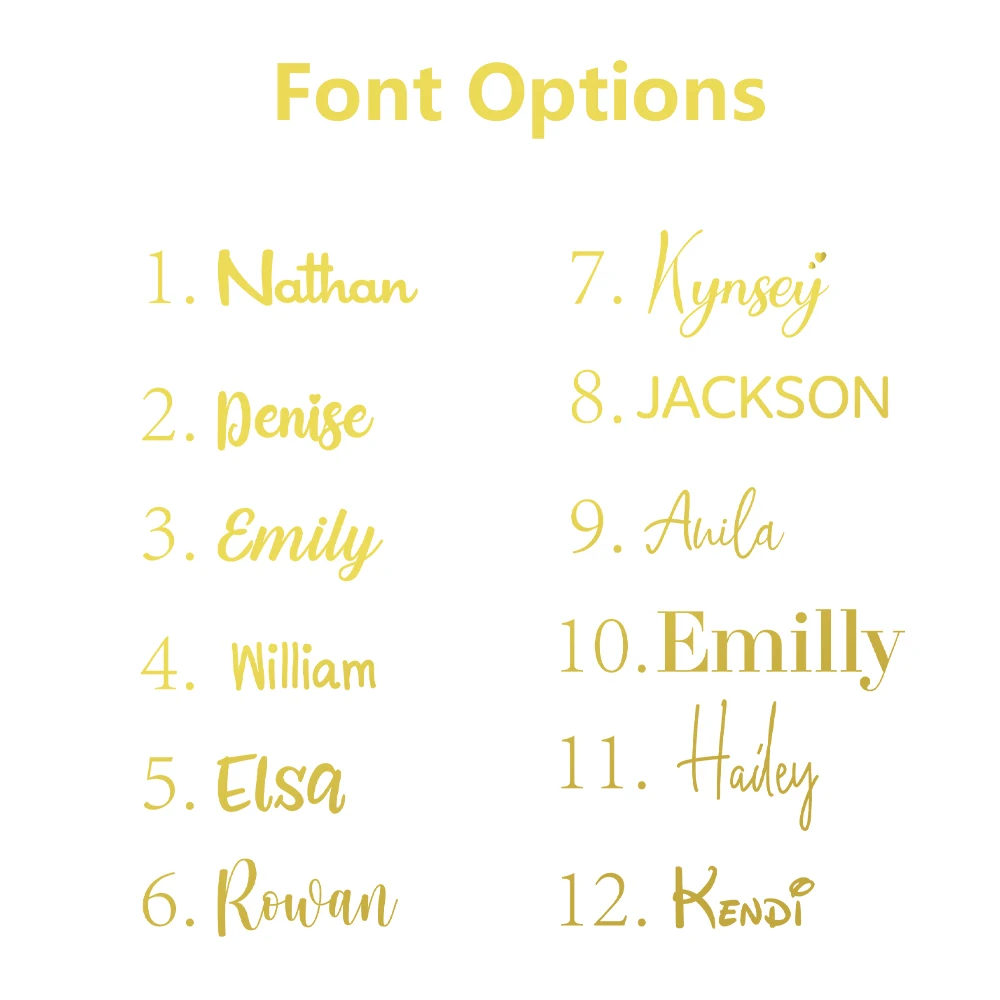 Personalized Name Vinyl Sticker Set - Custom Text Decals