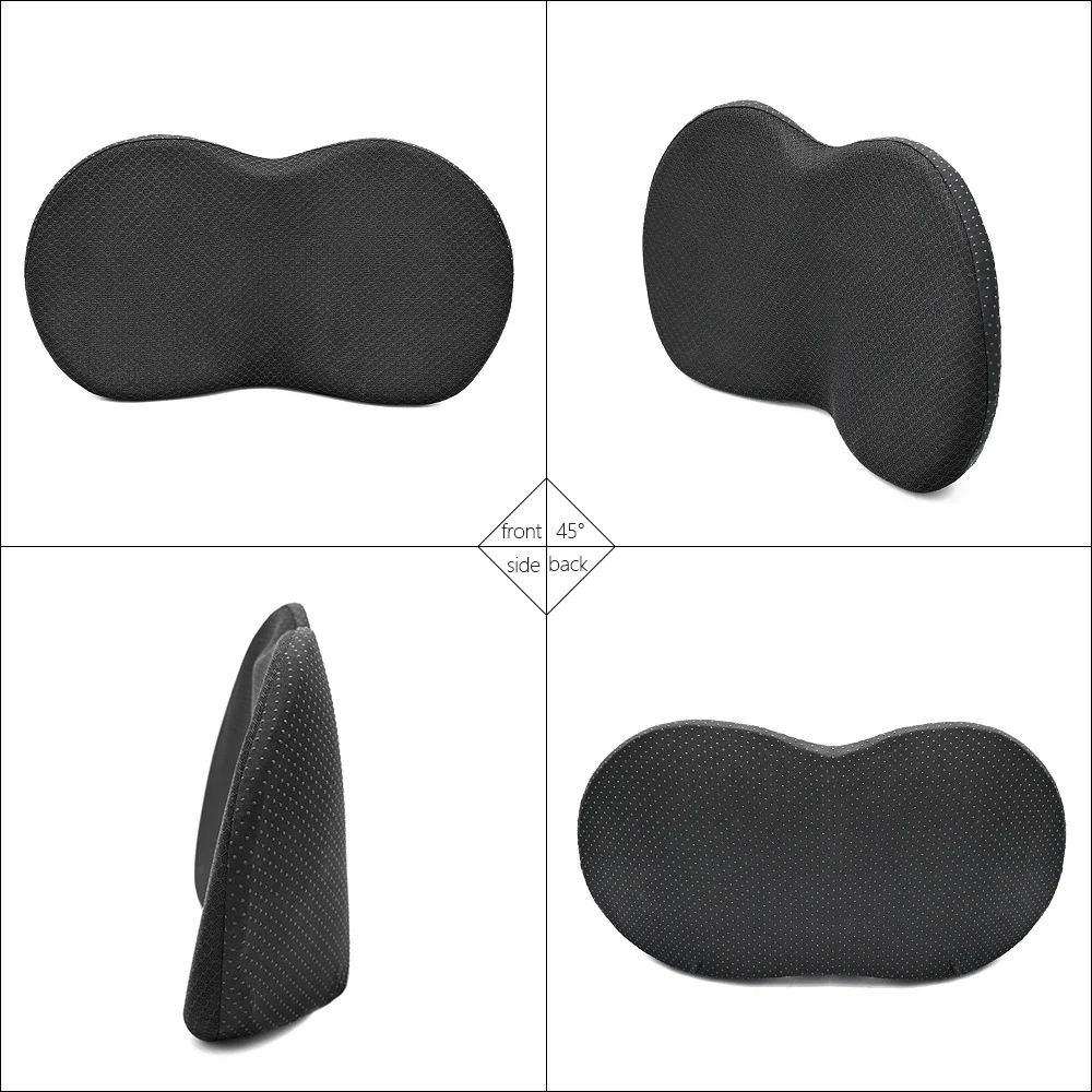 Car seat cushion Car Seat Cushion Lumbar Support Pad Memory Foam Breathable Relief Universal Driver and Passenger Comfort Back Pain Relief