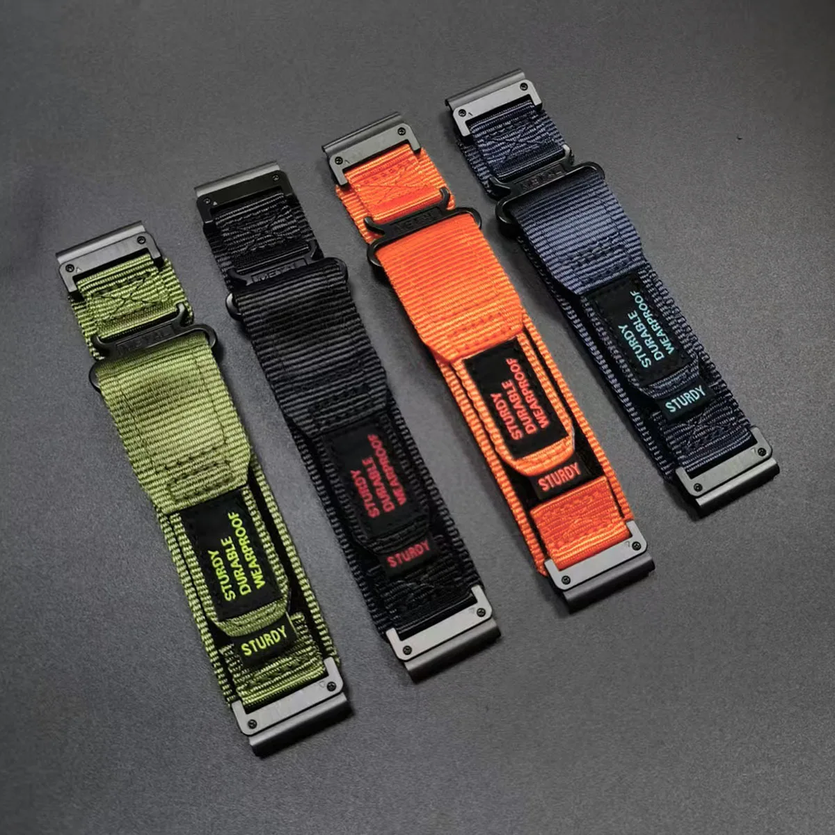 Premium Nylon QuickFit Watch Band – Versatile Adjustable Strap 22mm/26mm