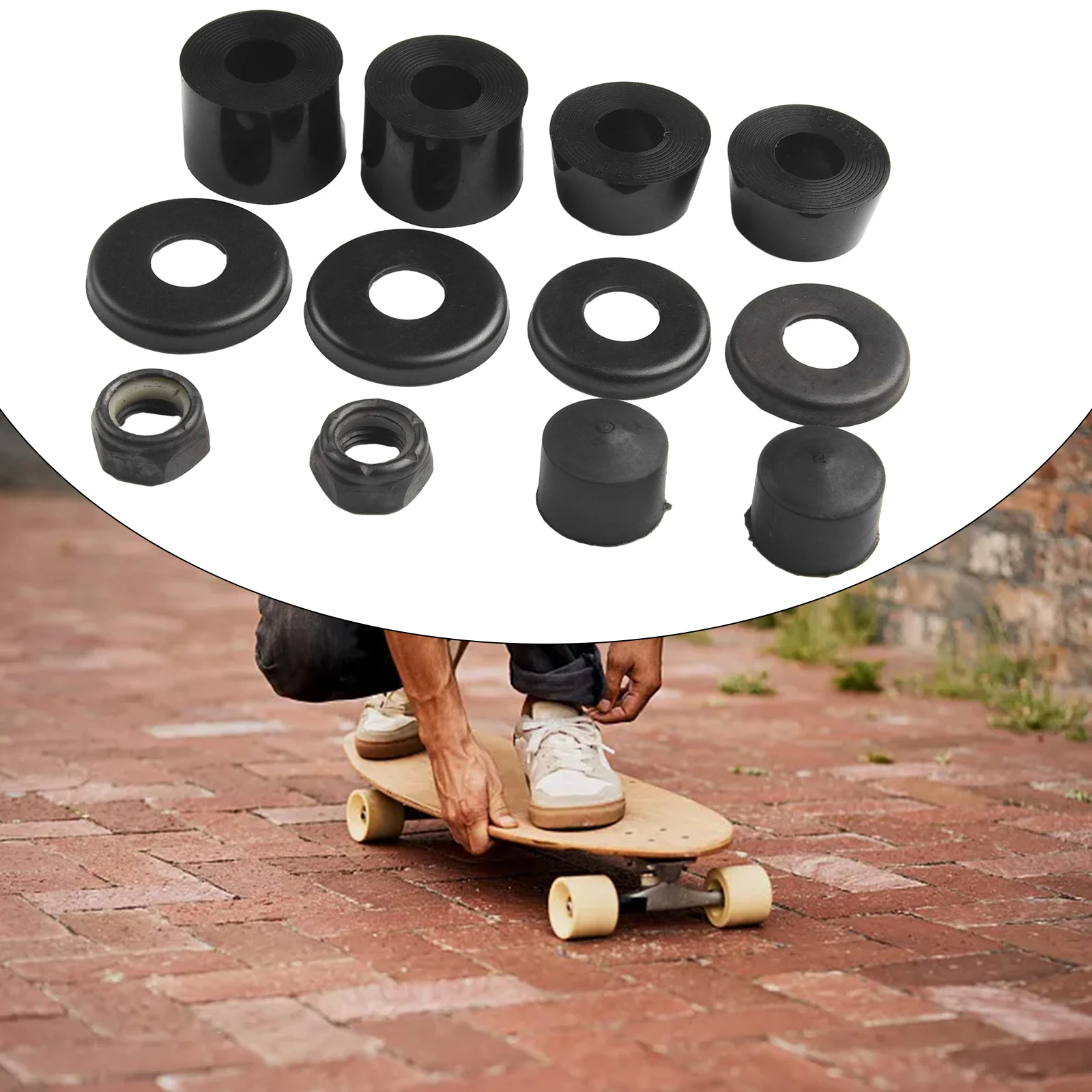 Riding Bushings Cushion Cylindrical Cushion 7inch Truck High Elasticity High Quality Skateboard Land Surfboards