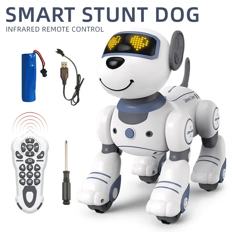 Funny RC Robot Electronic Dog Stunt Dog Voice Command Programmable Touch-sense Music Song Robot Dog for Children's Toys Robot 3