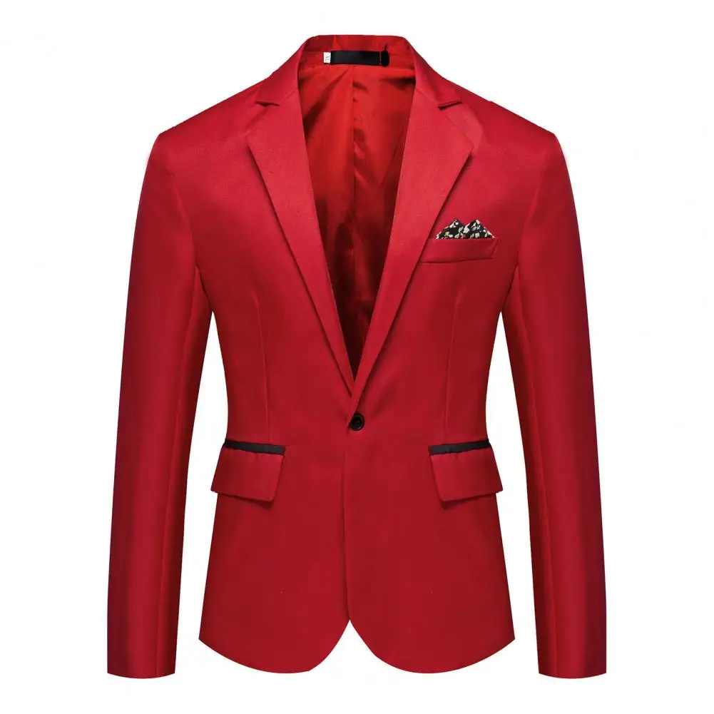 Slim Fit Men Jacket Men Suit Coat Elegant Men's Formal Business Wedding Prom Blazers Jackets Single Button Lapel Suit Jacket men suits jackets