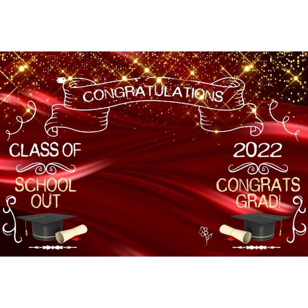 Yeele Graduation Party Backdrop Class of 2022 Black Golden Glitter Light Bokeh Photography Background Congrats Grad Banner Decor camera cleaning kit Photo Studio Supplies