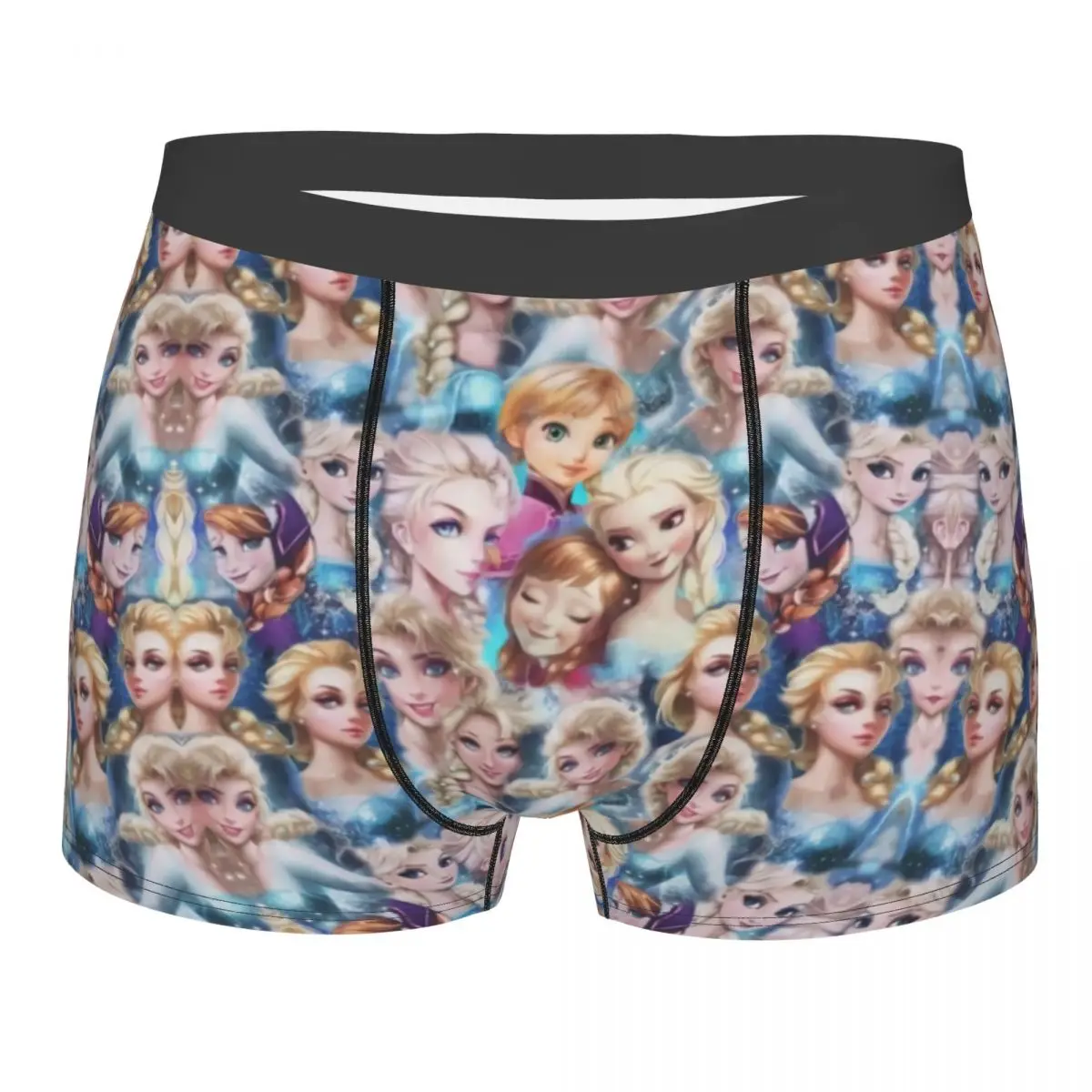 

Custom Funny Disney Frozen Boxers Shorts Panties Male Underpants Comfortable Elsa Anna Pattern Briefs Underwear