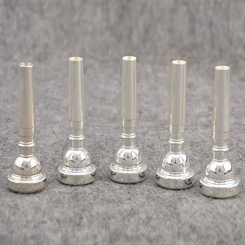 Trumpet Mouthpiece BACH Bb Trumpet Mouthpiece 7C 5C 3C Size Pro Silver/Gold Plated Copper Musical Brass Instruments Trumpet Accessories