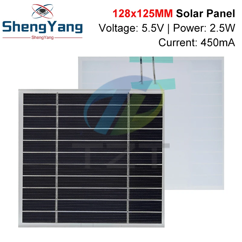 5,5 v 2,5 w 450ma Mini-Solar panel x mm Solarzelle DIY für leichte Handy-Spielzeug Ladegeräte tragbare hochwertige DIY-Ausbildung