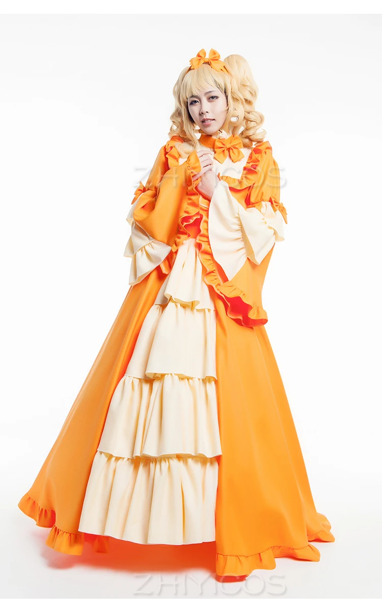 Neues Black Butler Kuroshitsuji Elizabeth Cosplay Kostüm Halloween Anime Lolita Kleid für Damen 6