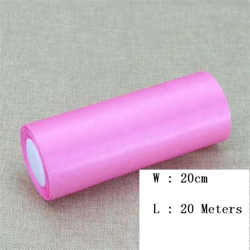 20cm/200 mm Super Wide Satin Ribbon Wedding Decoration Ceiling Wave 22 Yards/1 roll