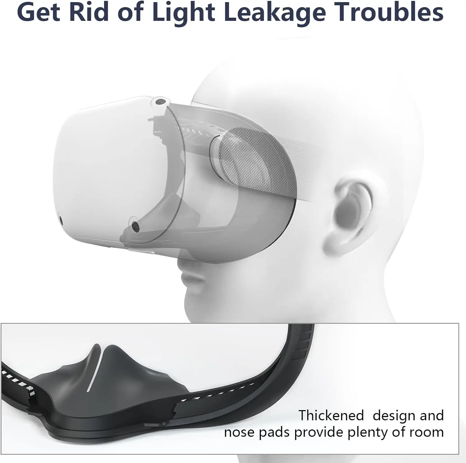 7-in-1 Set VR Face Pad Oculus Quest 2 Fitness Facial Interface Bracket Anti-fogging Air-Circulation Sweatproof Face Cover vr face pad facial interface cushion pad
